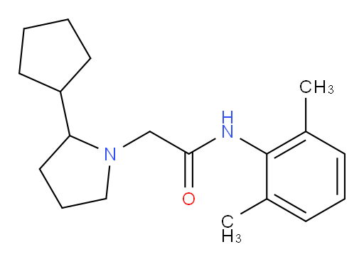 2-(2-cyclopentylpyrrolidin-1-yl)-N-(2,6-dimethylphenyl)acetamide