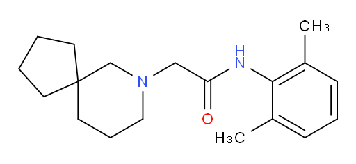 N-(2,6-dimethylphenyl)-2-(7-azaspiro[4.5]decan-7-yl)acetamide