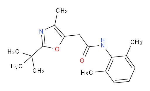 2-(2-(tert-butyl)-4-methyloxazol-5-yl)-N-(2,6-dimethylphenyl)acetamide