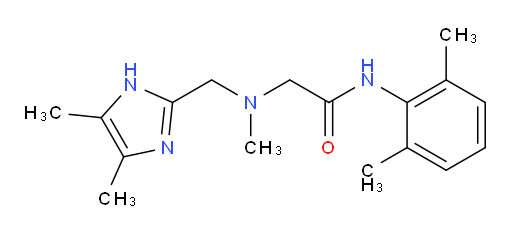 2-(((4,5-dimethyl-1H-imidazol-2-yl)methyl)(methyl)amino)-N-(2,6-dimethylphenyl)acetamide