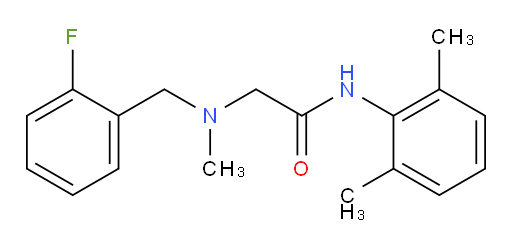 N-(2,6-dimethylphenyl)-2-((2-fluorobenzyl)(methyl)amino)acetamide