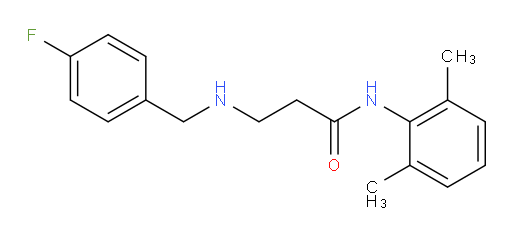 N-(2,6-dimethylphenyl)-3-((4-fluorobenzyl)amino)propanamide