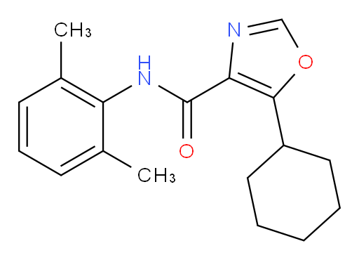 5-cyclohexyl-N-(2,6-dimethylphenyl)oxazole-4-carboxamide