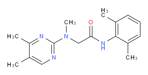N-(2,6-dimethylphenyl)-2-((4,5-dimethylpyrimidin-2-yl)(methyl)amino)acetamide