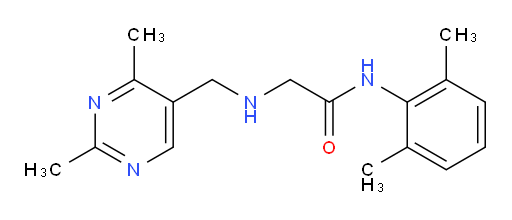 N-(2,6-dimethylphenyl)-2-(((2,4-dimethylpyrimidin-5-yl)methyl)amino)acetamide