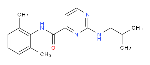 N-(2,6-dimethylphenyl)-2-(isobutylamino)pyrimidine-4-carboxamide