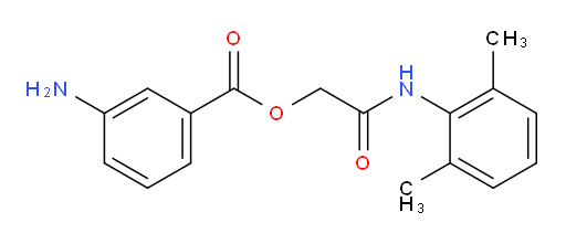 2-((2,6-dimethylphenyl)amino)-2-oxoethyl 3-aminobenzoate