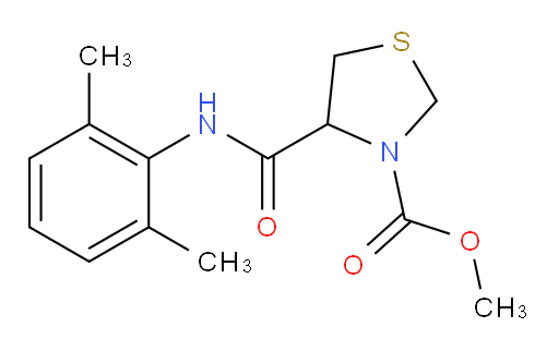 methyl 4-((2,6-dimethylphenyl)carbamoyl)thiazolidine-3-carboxylate