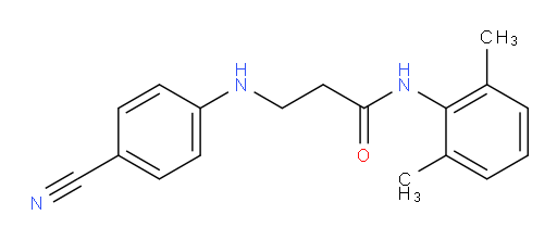 3-((4-cyanophenyl)amino)-N-(2,6-dimethylphenyl)propanamide