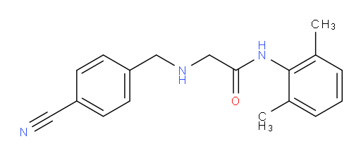 2-((4-cyanobenzyl)amino)-N-(2,6-dimethylphenyl)acetamide