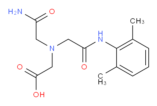 2-((2-amino-2-oxoethyl)(2-((2,6-dimethylphenyl)amino)-2-oxoethyl)amino)acetic acid