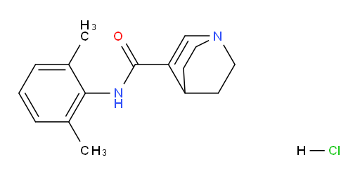 N-(2,6-dimethylphenyl)-1-azabicyclo[2.2.2]oct-2-ene-3-carboxamide hydrochloride