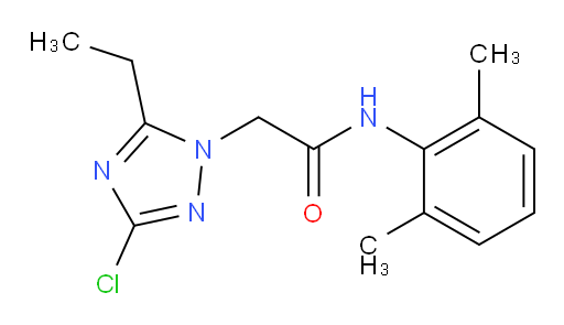 2-(3-chloro-5-ethyl-1H-1,2,4-triazol-1-yl)-N-(2,6-dimethylphenyl)acetamide