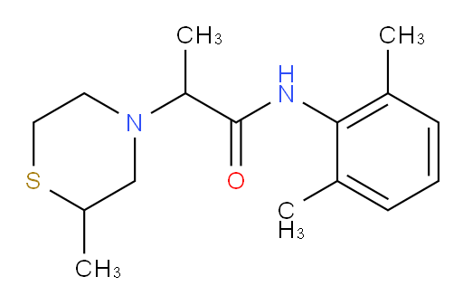N-(2,6-dimethylphenyl)-2-(2-methylthiomorpholino)propanamide