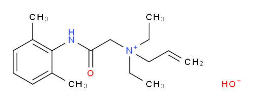 N-(2-((2,6-dimethylphenyl)amino)-2-oxoethyl)-N,N-diethylprop-2-en-1-aminium hydroxide