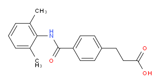 3-(4-((2,6-dimethylphenyl)carbamoyl)phenyl)propanoic acid