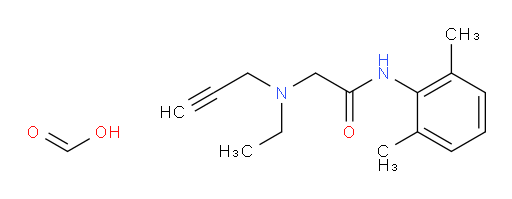 N-(2,6-dimethylphenyl)-2-(ethyl(prop-2-yn-1-yl)amino)acetamide formate