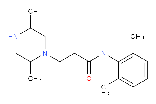 N-(2,6-dimethylphenyl)-3-(2,5-dimethylpiperazin-1-yl)propanamide