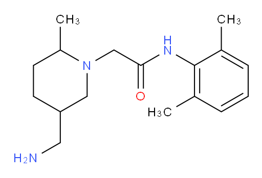 2-(5-(aminomethyl)-2-methylpiperidin-1-yl)-N-(2,6-dimethylphenyl)acetamide