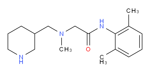 N-(2,6-dimethylphenyl)-2-(methyl(piperidin-3-ylmethyl)amino)acetamide