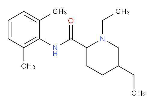 N-(2,6-dimethylphenyl)-1,5-diethylpiperidine-2-carboxamide