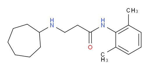 3-(cycloheptylamino)-N-(2,6-dimethylphenyl)propanamide