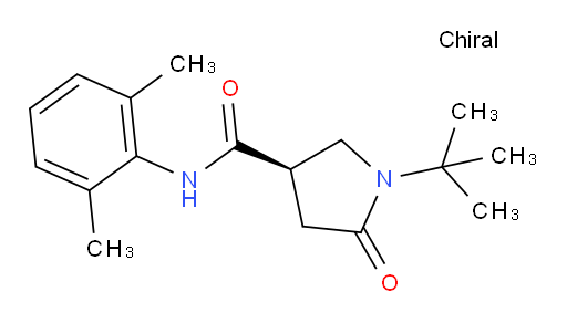 (R)-1-(tert-butyl)-N-(2,6-dimethylphenyl)-5-oxopyrrolidine-3-carboxamide