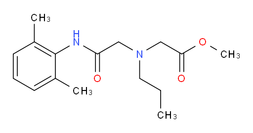 methyl 2-((2-((2,6-dimethylphenyl)amino)-2-oxoethyl)(propyl)amino)acetate