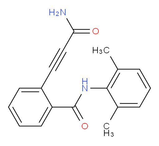 2-(3-amino-3-oxoprop-1-yn-1-yl)-N-(2,6-dimethylphenyl)benzamide