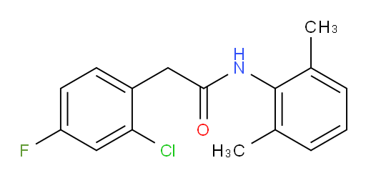 2-(2-chloro-4-fluorophenyl)-N-(2,6-dimethylphenyl)acetamide
