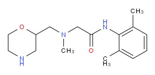 N-(2,6-dimethylphenyl)-2-(methyl(morpholin-2-ylmethyl)amino)acetamide