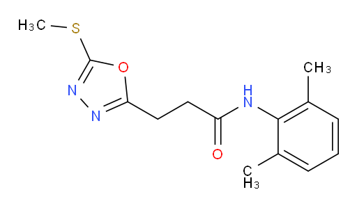 N-(2,6-dimethylphenyl)-3-(5-(methylthio)-1,3,4-oxadiazol-2-yl)propanamide