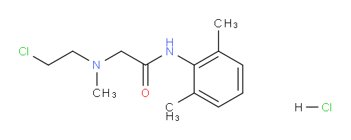 2-((2-chloroethyl)(methyl)amino)-N-(2,6-dimethylphenyl)acetamide hydrochloride