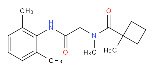 N-(2-((2,6-dimethylphenyl)amino)-2-oxoethyl)-N,1-dimethylcyclobutanecarboxamide