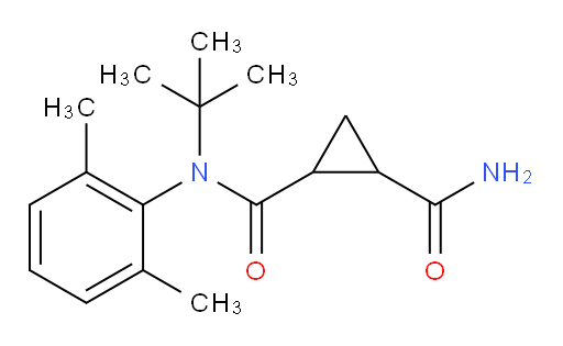N1-(tert-butyl)-N1-(2,6-dimethylphenyl)cyclopropane-1,2-dicarboxamide