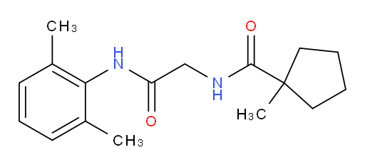 N-(2-((2,6-dimethylphenyl)amino)-2-oxoethyl)-1-methylcyclopentanecarboxamide