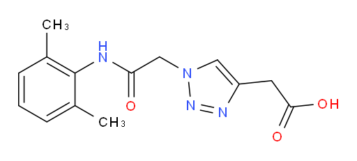 2-(1-(2-((2,6-dimethylphenyl)amino)-2-oxoethyl)-1H-1,2,3-triazol-4-yl)acetic acid