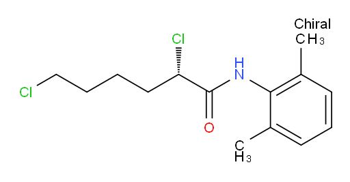 (S)-2,6-dichloro-N-(2,6-dimethylphenyl)hexanamide