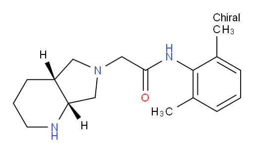 N-(2,6-dimethylphenyl)-2-((4aR,7aR)-hexahydro-1H-pyrrolo[3,4-b]pyridin-6(2H)-yl)acetamide