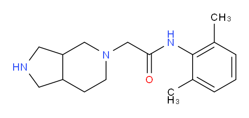 N-(2,6-dimethylphenyl)-2-(hexahydro-1H-pyrrolo[3,4-c]pyridin-5(6H)-yl)acetamide