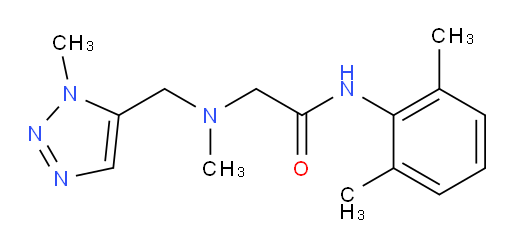 N-(2,6-dimethylphenyl)-2-(methyl((1-methyl-1H-1,2,3-triazol-5-yl)methyl)amino)acetamide