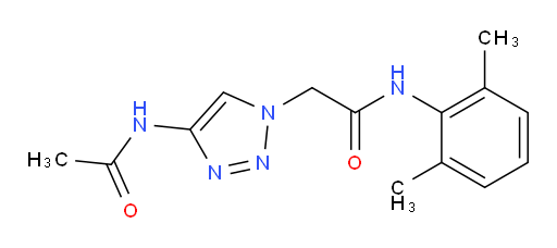 2-(4-acetamido-1H-1,2,3-triazol-1-yl)-N-(2,6-dimethylphenyl)acetamide