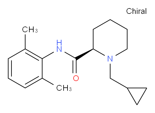 (R)-1-(cyclopropylmethyl)-N-(2,6-dimethylphenyl)piperidine-2-carboxamide