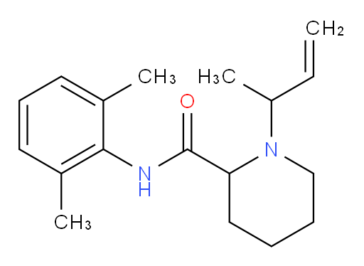 1-(but-3-en-2-yl)-N-(2,6-dimethylphenyl)piperidine-2-carboxamide