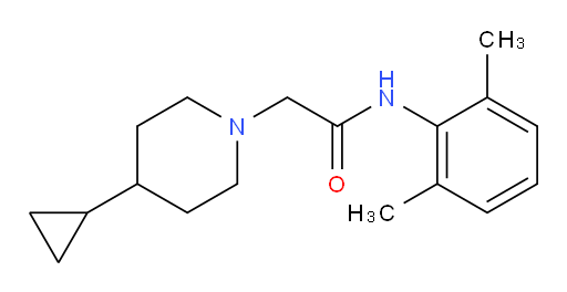 2-(4-cyclopropylpiperidin-1-yl)-N-(2,6-dimethylphenyl)acetamide