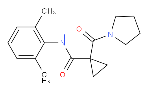 N-(2,6-dimethylphenyl)-1-(pyrrolidine-1-carbonyl)cyclopropanecarboxamide