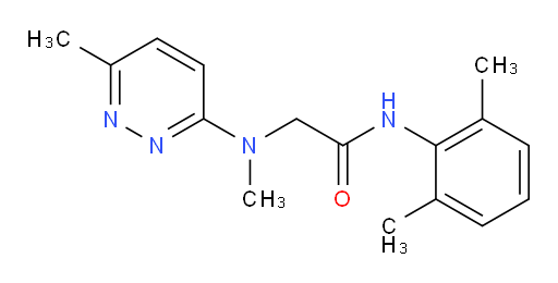 N-(2,6-dimethylphenyl)-2-(methyl(6-methylpyridazin-3-yl)amino)acetamide