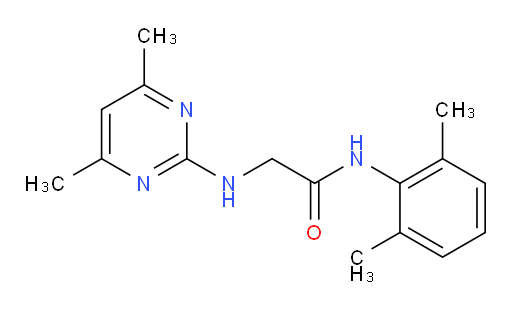 N-(2,6-dimethylphenyl)-2-((4,6-dimethylpyrimidin-2-yl)amino)acetamide