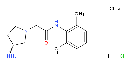 (R)-2-(3-aminopyrrolidin-1-yl)-N-(2,6-dimethylphenyl)acetamide hydrochloride