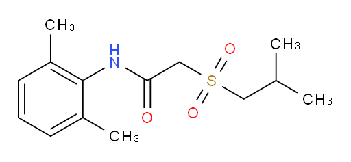 N-(2,6-dimethylphenyl)-2-(isobutylsulfonyl)acetamide